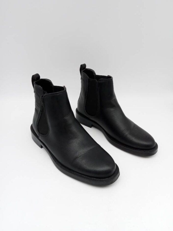 M&s Women's Leather Chelsea Boots Size 5 Black