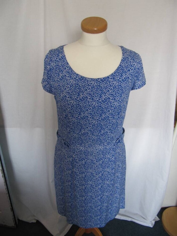 Bravissimo Dress Cobalt Blue/whi Size: 12