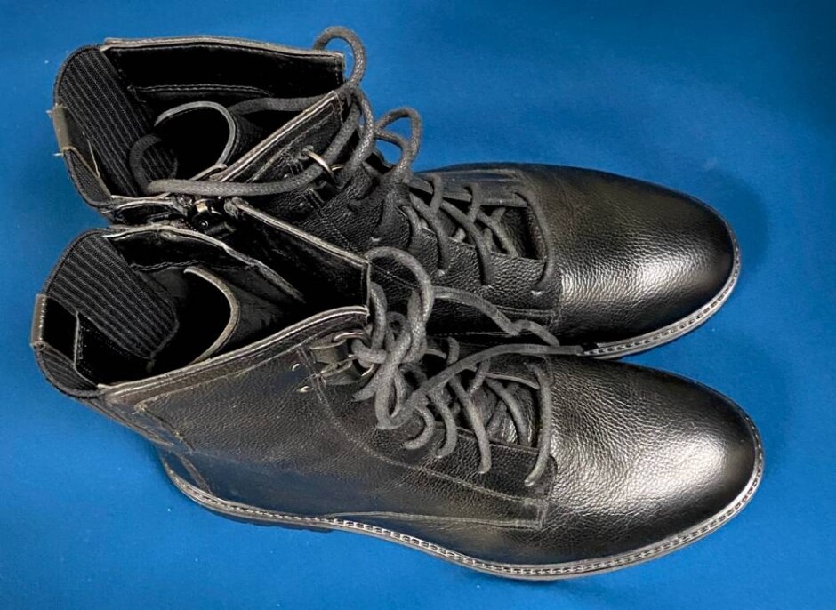 Marks & Spencer Black Leather Lace Up Boots. Uk Size 6.5. Wide Fit. New With Tags.
