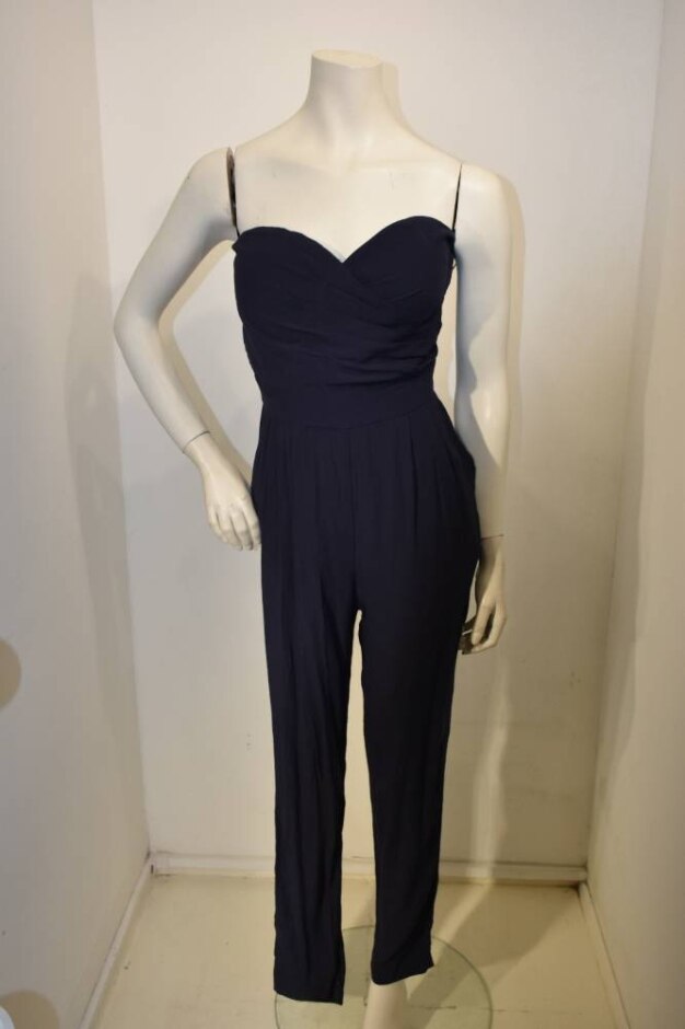 Girls On Film Jumpsuit Navy Size: 10