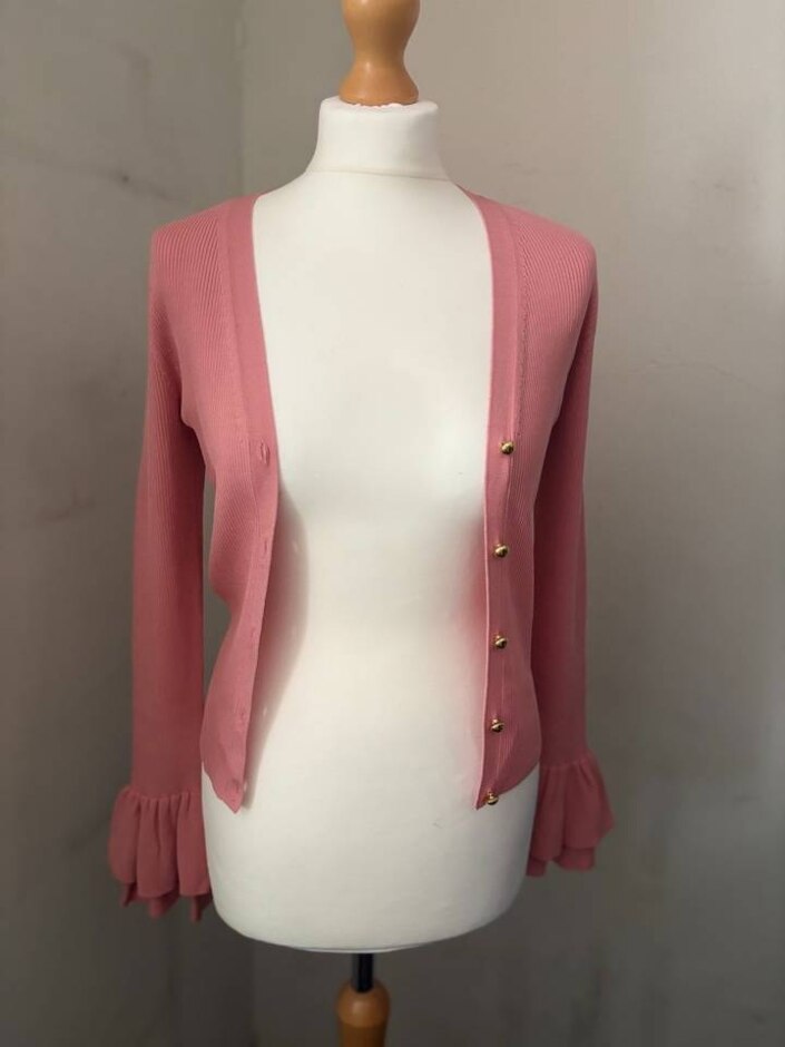 Michael Kors Women Cardigan 76% Viscose Pink Size: Xs
