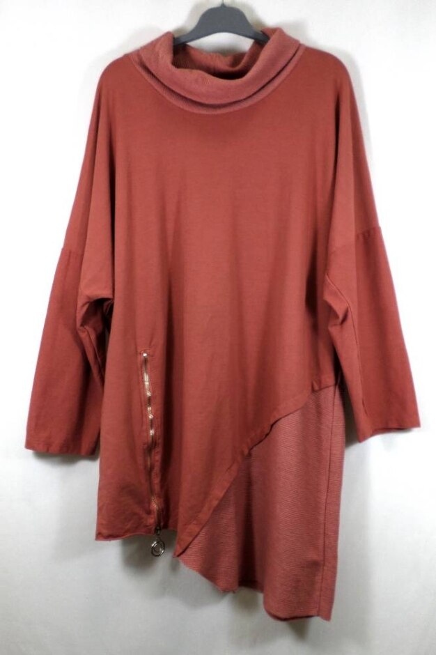 Diverse Sweatshirt Dress Pink Size: L