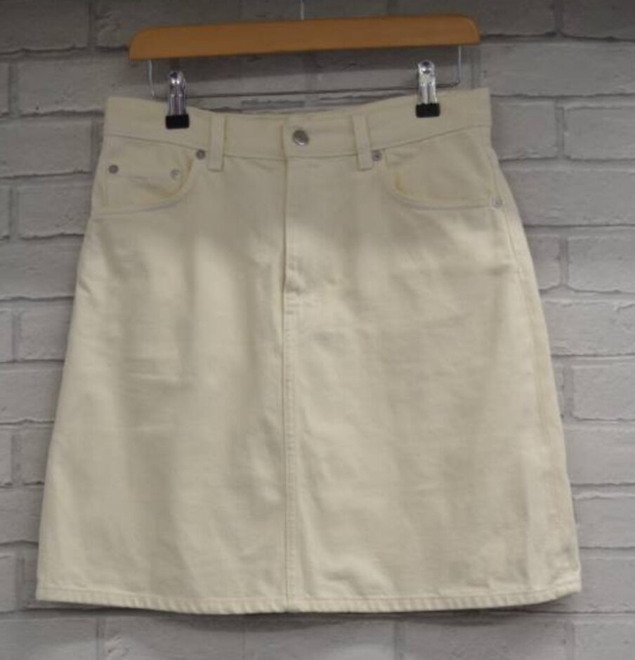 Arket  Denim Skirt  Cream  Size: 12