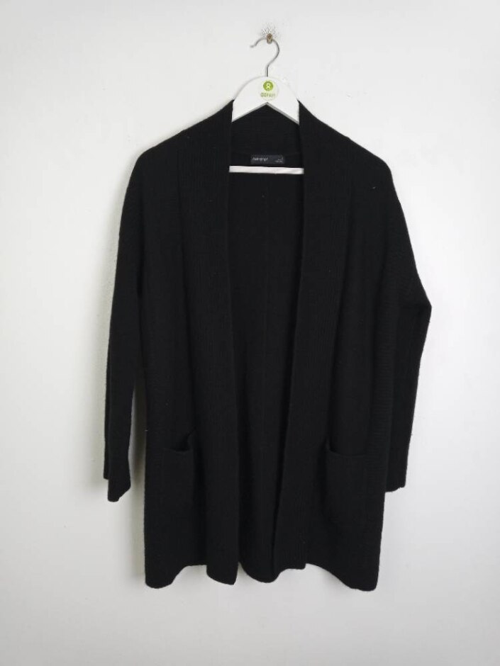Autograph 100%cashmere Women's Open Front Cardigan  Black Size: S
