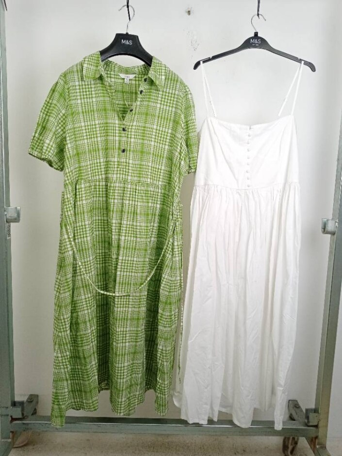 M&s Collection 2x Midaxi Dress Bundle Multicoloured Size: 18