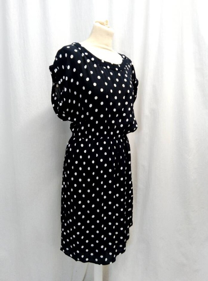 Monsoon Dress Black/white Mix Size: 12