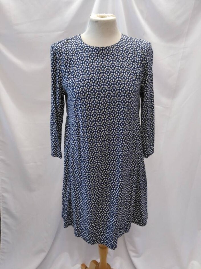 H&m Summer Dress Blue Size: 10