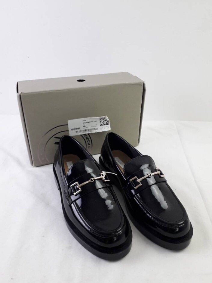 H&m Leather Loafers  Black Patent  Size: 4