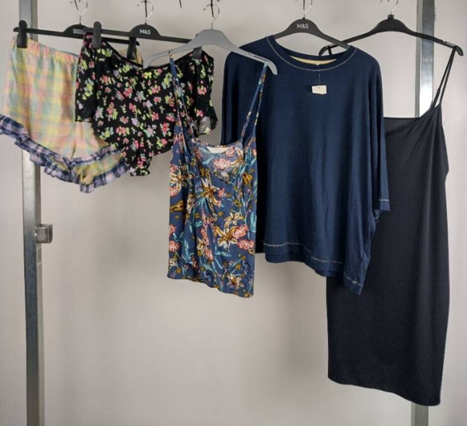 M&s Nwot Women's Pyjama Shorts T-shirt/dress 5xbundle Yellow/black Size: 20