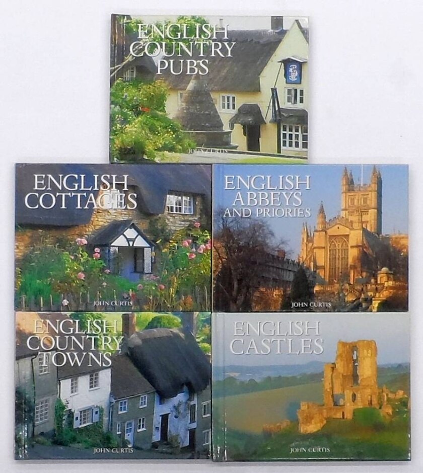 English Country Pubs, Cottages, Abbeys, Country Towns, And Castles - Collection Of 5 Small Books