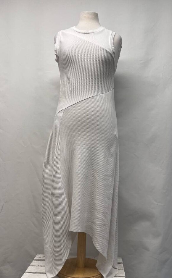 All Saints  Ribbed Fitted Stretch Gia Drss White  Size: 14