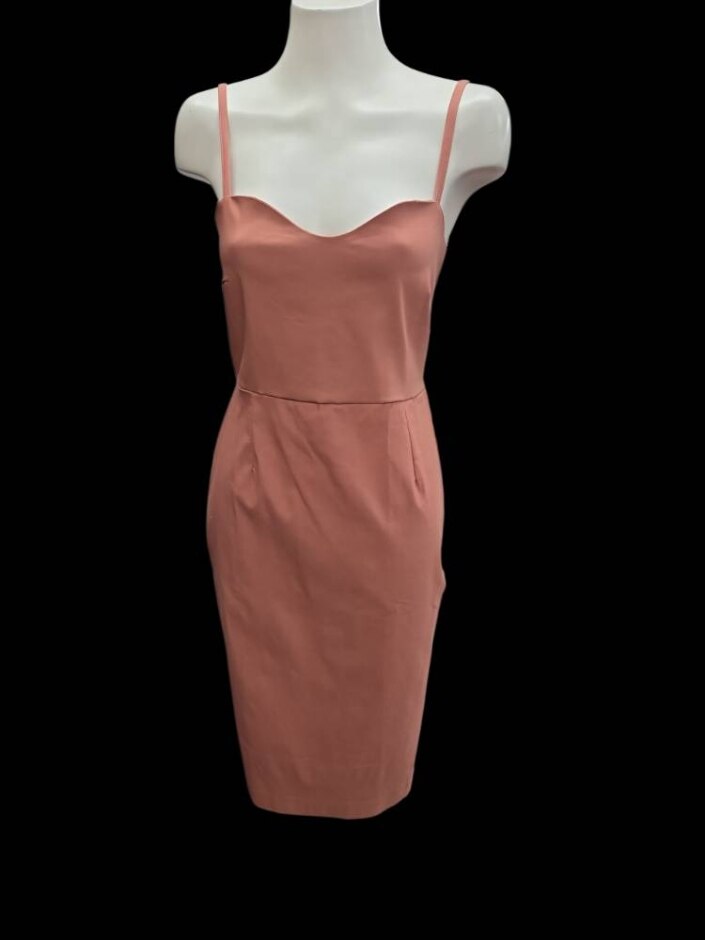 Vesper Strappy Party/summer Dress Terracotta Size: 14