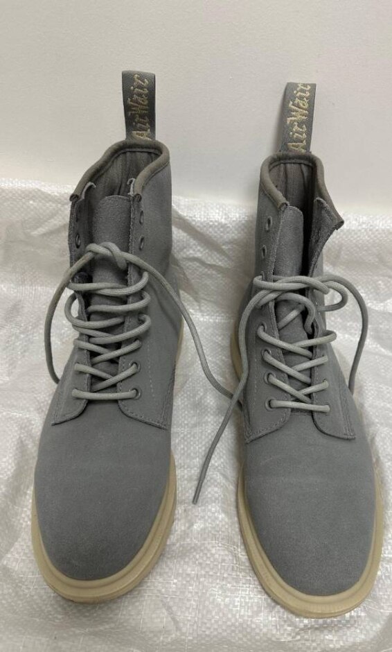 Dr Martens Air Wair Whiton Grey Uk 6