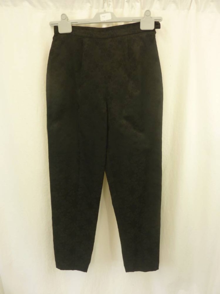 Laura Ashley Embroidered Trousers Black Size: 12