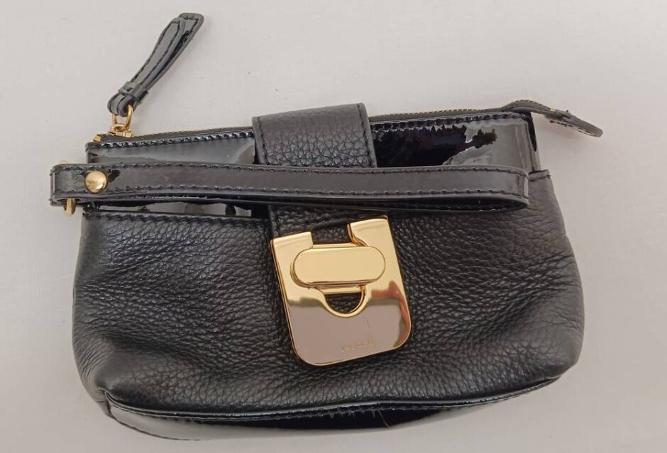 Jaeger Small Leather Clutch Bag