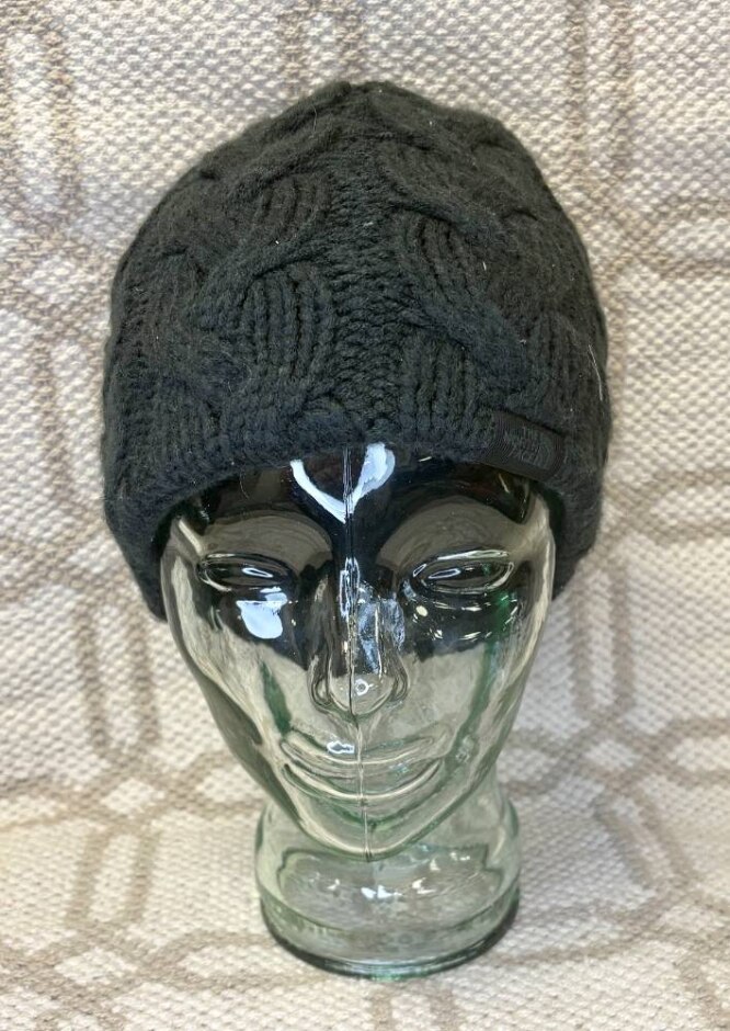 'the North Face' Black Fleece Lined Beanie Hat