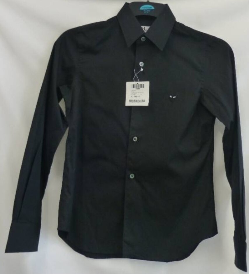 Play Comme Des Garcons  Women's Long Sleeves Shirt Black  Size: S