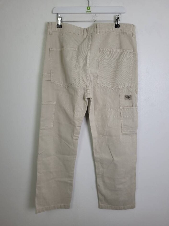 Zara Jeans Beige Size: 16