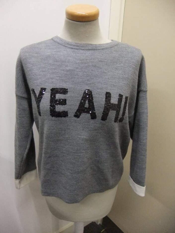 Dorothy Perkins Yeah Jumper Grey Size: 10
