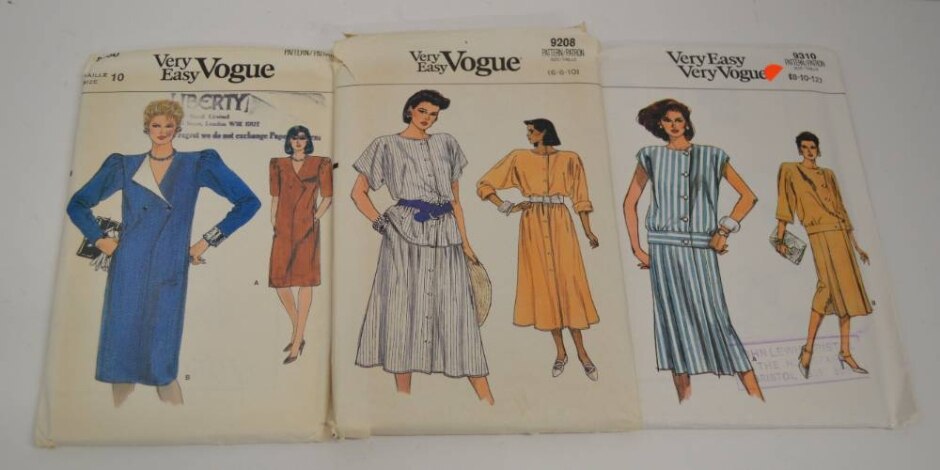 3 Vintage Vogue Patterns