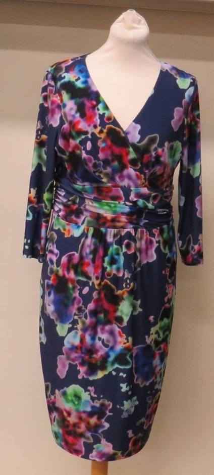 Collection (john Lewis) Short-sleeved Dress Multicoloured Size: 14