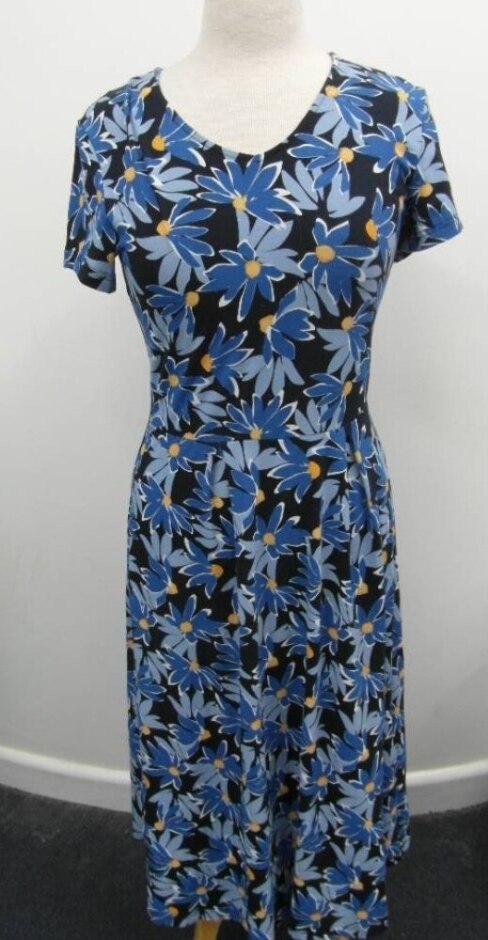 Seasalt Of Cornwall Casual Midi Dress Blue Size: 10