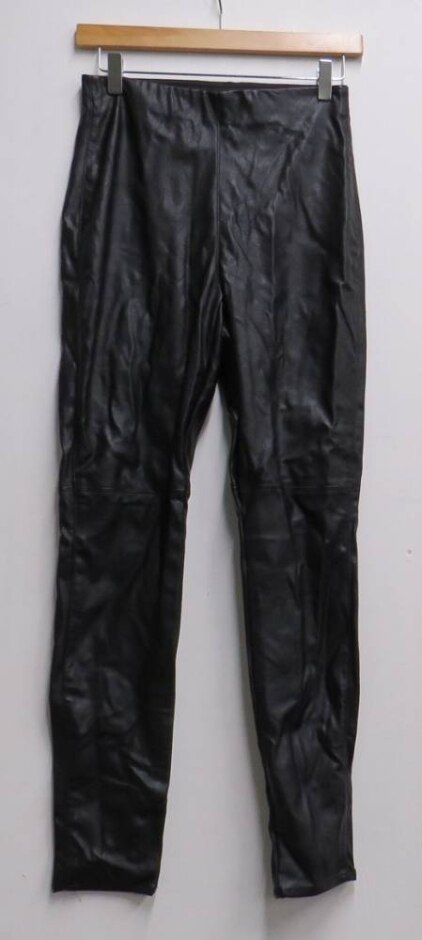 Divided H&m Faux Leather Trousers Bnwt Black Size: 10