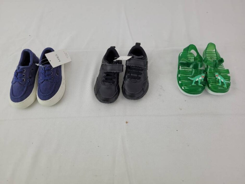 M&s Kids Boys Shoes Bundle Trainers, Sandals Size 5 Black Blue Size: Other