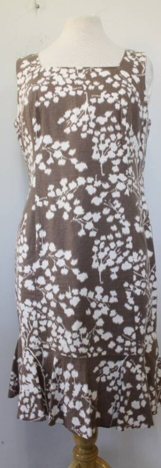 W Bhs Women Sleeveless Summery Dress Brown Size: 16