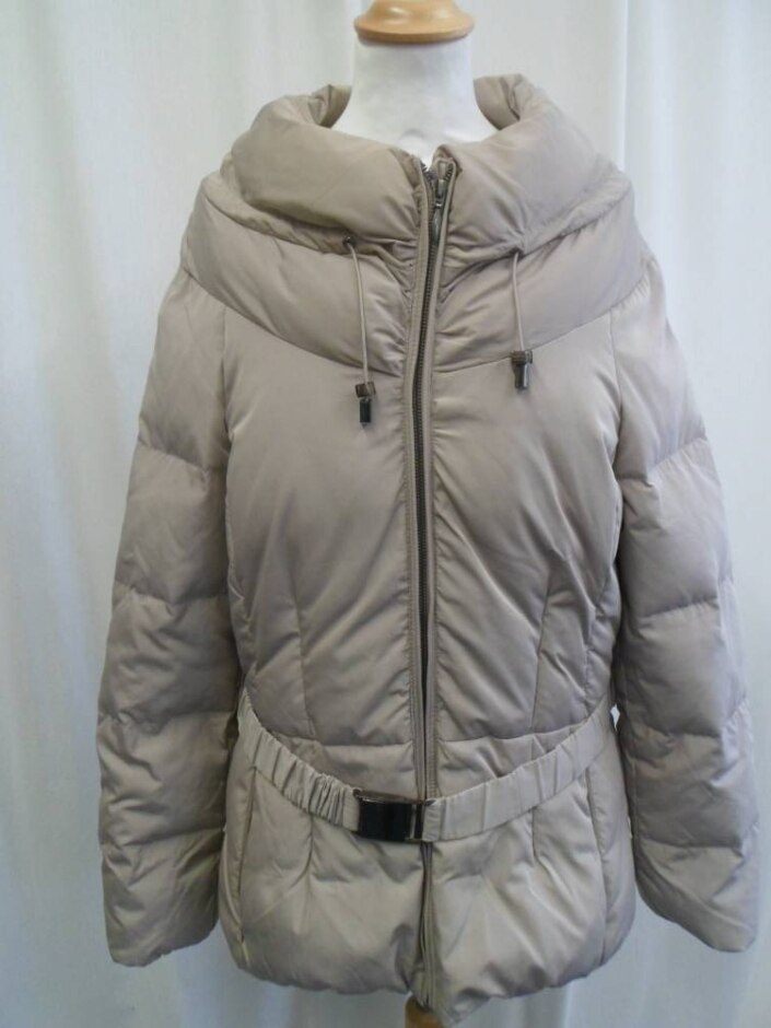 Phase Eight Feather And Down Coat Beige Size: 14