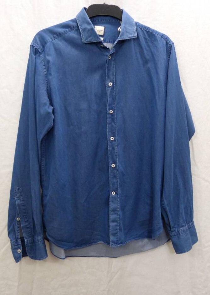 Camicissima Long Sleeve Shirt Blue Size: 16.5" Collar
