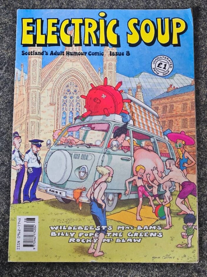 Electric Soup, Scotland's Adult Humour Comic Issue 8, Vintage Magazine