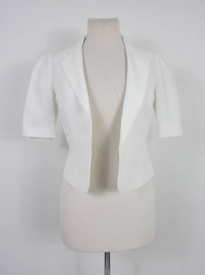 Jaeger *new* Rrp £160 Bolero Jacket White Size: 6