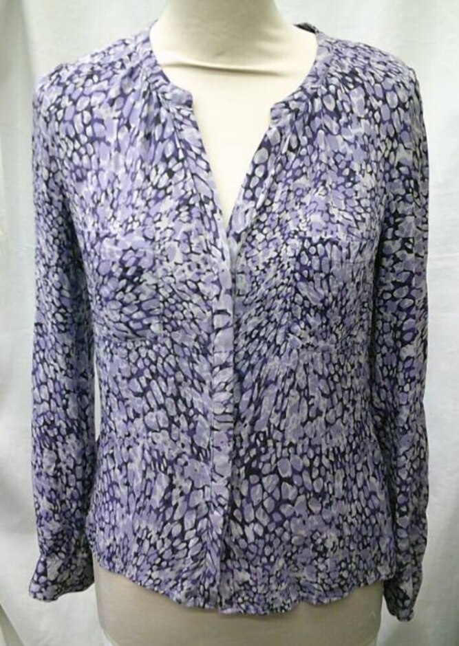 Whistles Blouse Purple Mix Size: 8