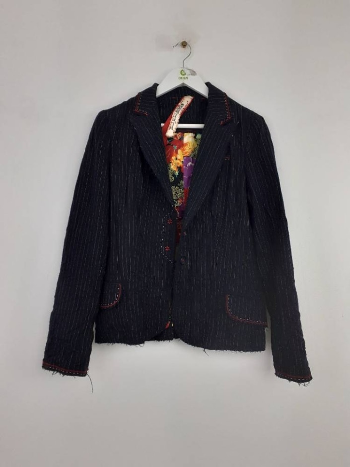 Guess Jeans  Tweed Hacking Jacket Navy  Size: M
