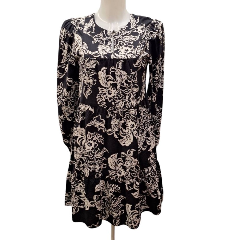 M&s Marks & Spencer Dress Black And White Size: 6