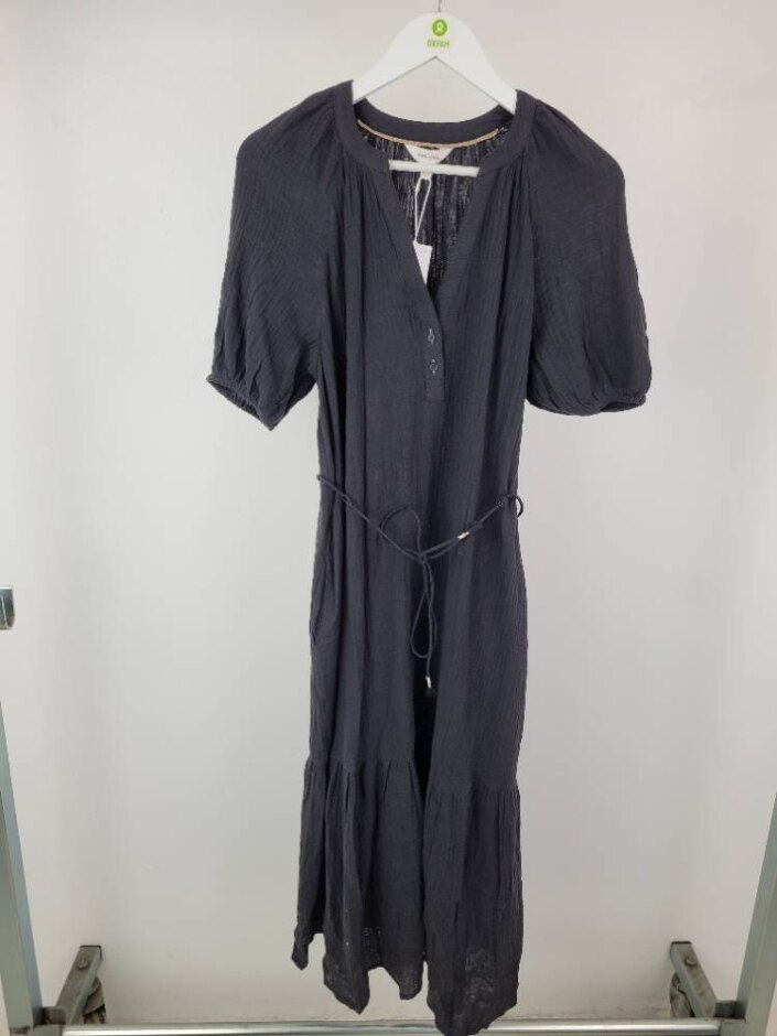Per Una Short Sleeve V-neck Dress Black Size: 8