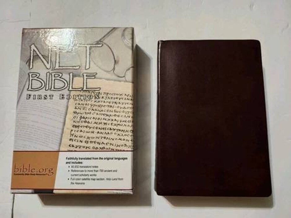 Net Bible First Edition Premium Bonded Leather Cromwel 2005 With Box