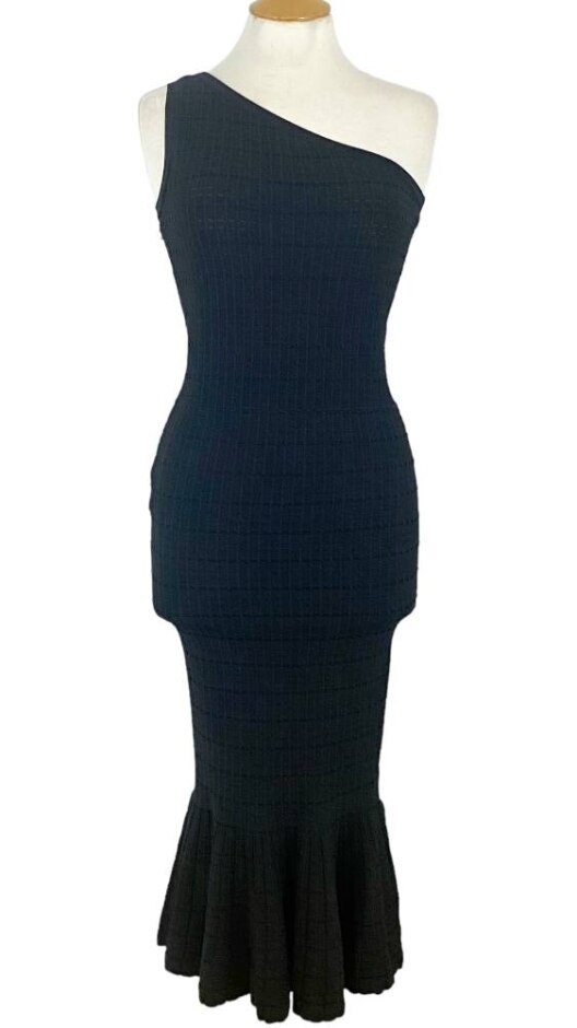 Biba Fishtail Tube Dress Black Size: 10