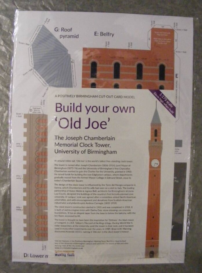 Positively Birmingham Walking Tours - Build Your Own Old Joe 1:175 Scale