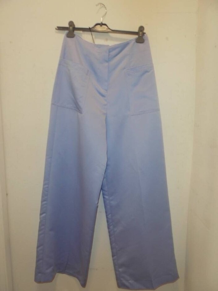 Zara Zara Satin Look Wide Leg Lilac Size: L