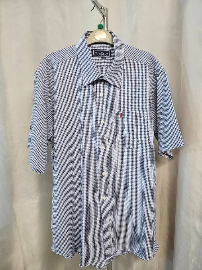 Ralph Lauren Polo Short Sleeved Checked Shirt Size: L