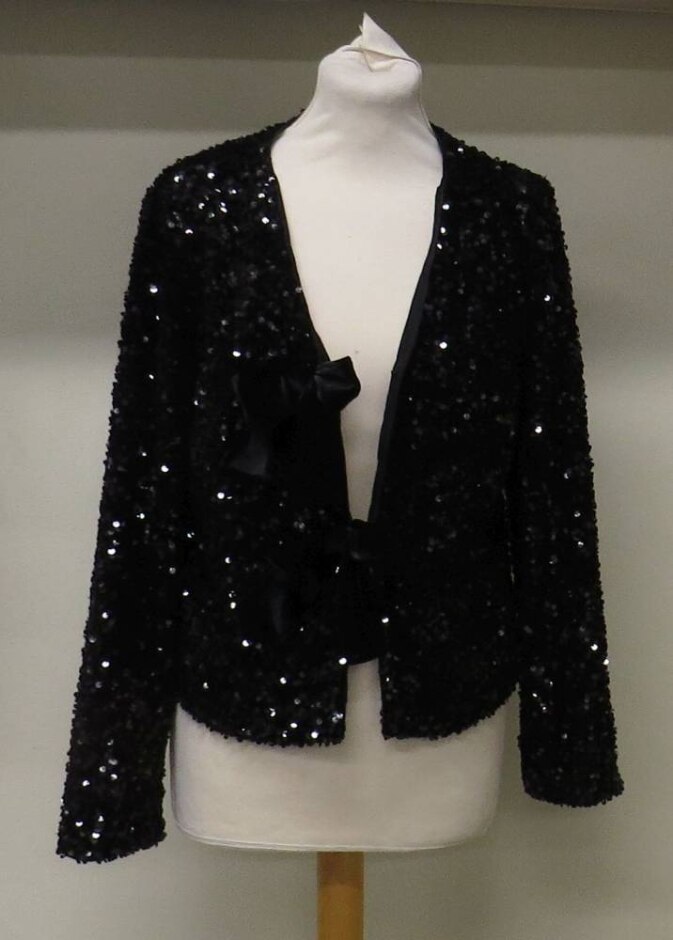 M&s Marks & Spencer Long-sleeved Jacket Black Size: 8