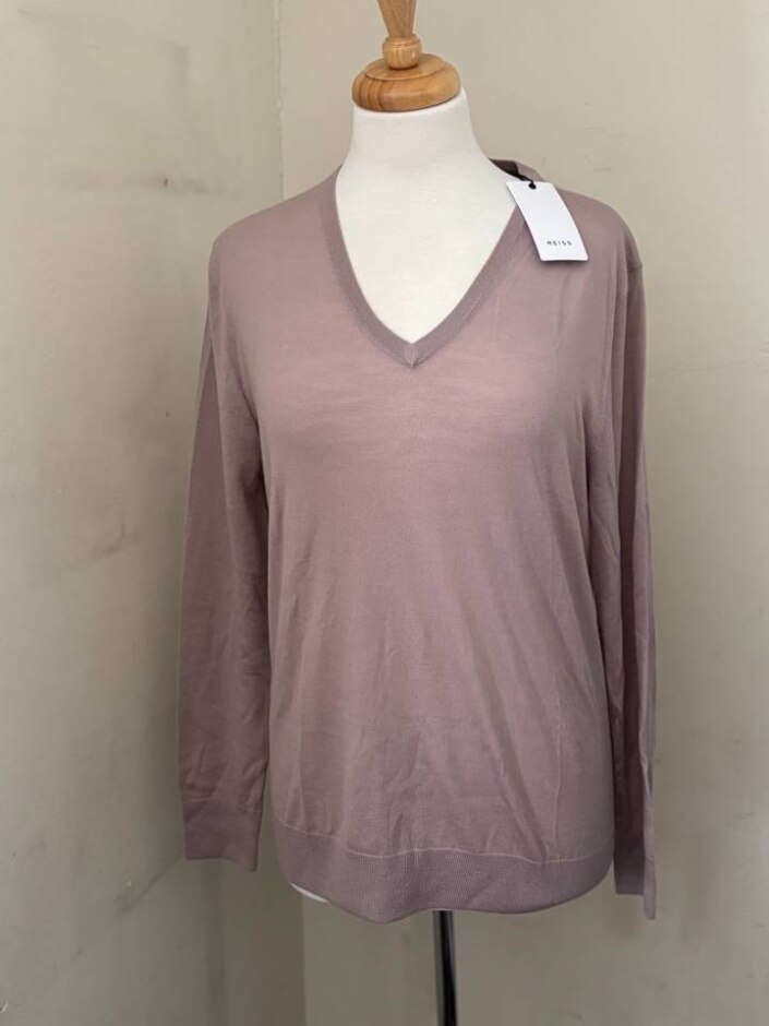 Reiss Knitwear Jumper Dusty Pink Size: M