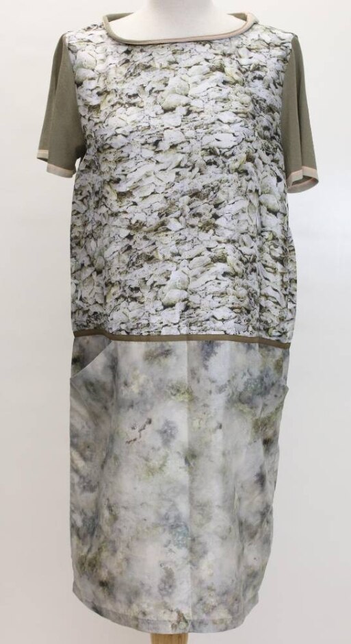 Pennyblack Printed T Shirt Dress Olive Green Size: 14