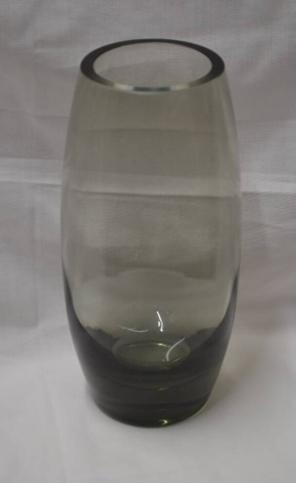 Holmegaard Grey Glass Vase