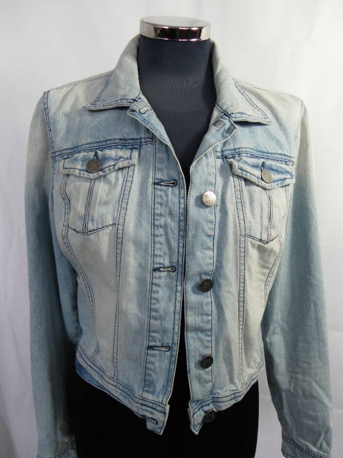 M&s Indigo Jacket Blue Denim Size: 8