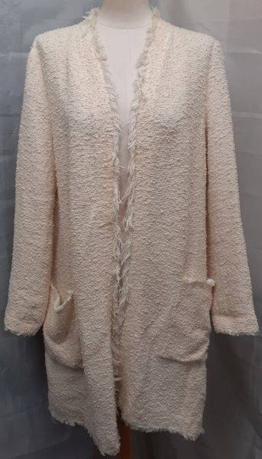 Oui Jacket/coatigan Cream Size: 14
