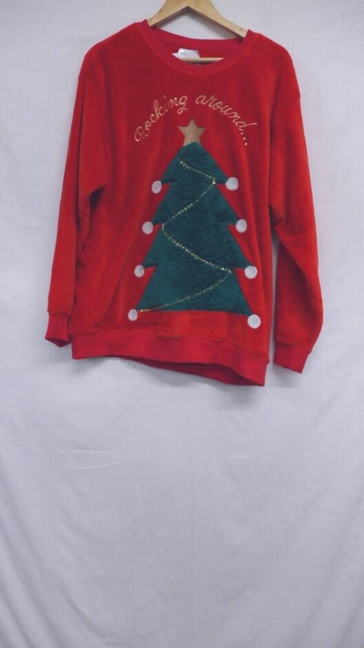 H&m Christmas Tree Jumper Rudolph Red Size: M