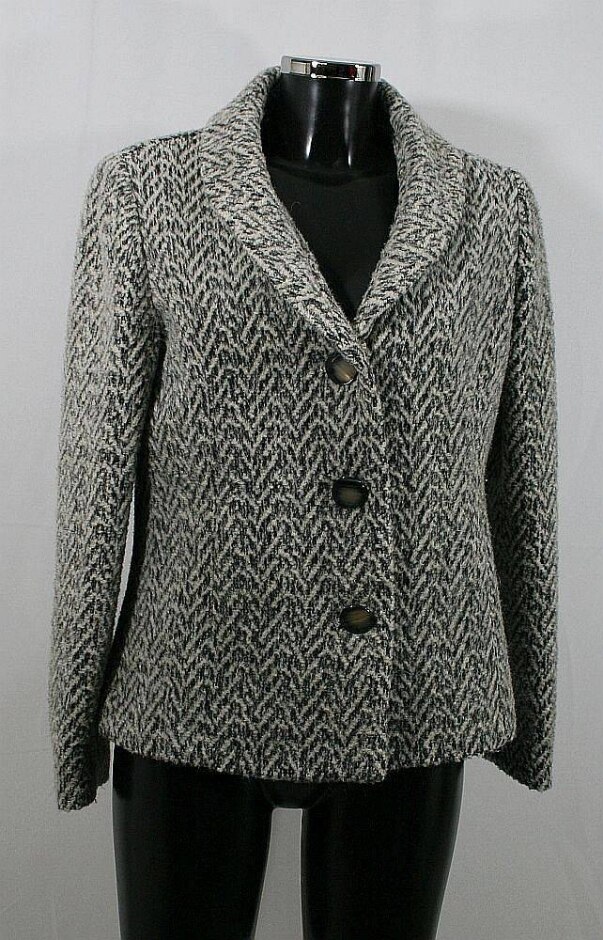 Per Una Wool-mix Jacket Grey Size: 14